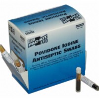 First Aid Only PVP Swabs,Antiseptics,PK100  10-400