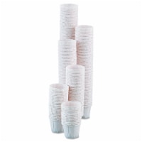 Solo 0.75 Oz White Treated Paper Pleated Souffle Portion Cup, 250 Cups Per Pack, Pack Of 20