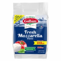 Galbani 3-8oz Fresh Mozzarella Water Pouch Perspective: Main