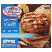 Bell & Evans® Air Chilled Gourmet Chicken Burgers With Mushrooms & Swiss Cheese Perspective: Main