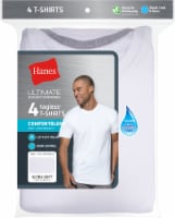 Hanes® Ultimate Tagless® Crew Neck T-Shirts (4 Pack) Perspective: Main