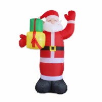 5 FT Christmas Inflatable Santa Claus with Bright Lights, Christmas Blow Up Yard Decorations