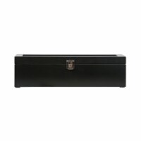 Mele & Co. Tate Glass Top Wooden Watch Box in Java Finish