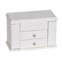Mele and Co Angelica Girl's Wooden Musical Ballerina Jewelry Box in Ivory