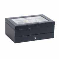 Mele and Co Grant Wooden Watch Box in Java Finish