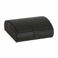 Mele & Co. Parker Faux Leather Watch Case in Black