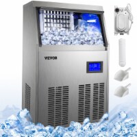 Commercial Ice Maker Ice Cube Maker Ice Cream Maker 132Lbs Timing Auto 60Kg 24Hr