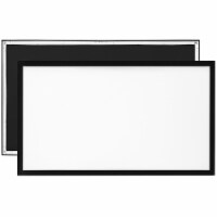 155  Aluminum Fixed Frame 16:9 Projector Screen Velvet Matte White Home Theater