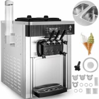 Commercial Countertop Frozen Soft Serve Ice Cream Maker Machine Mix Flavors 110V
