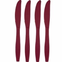 Group Premium Plastic Knives, Burgundy - 24 per Case - Case of 12