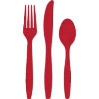 Group Classic Red Assorted Cutlery, Pack of 12 - 18 per Pack