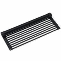 Multipurpose Over Sink Roll-Up Dish Drying Rack, Black