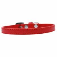 Omaha Plain Puppy Collar, Red - Size 8