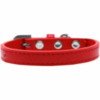 Wichita Plain Dog Collar, Red - Size 16