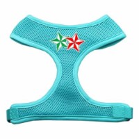 70-52 XLAQ Double Holiday Star Screen Print Mesh Harness Aqua Extra Large