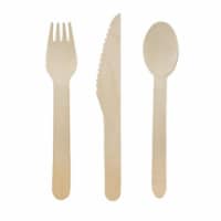 8NPCOUVB24-nparty025 Assorted Woodsy Dinnerware Cutlery - Pack of 24