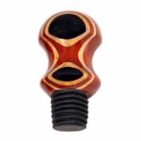 Ebony Eye Round Top All Wood Wine Bottle Stopper