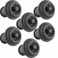 Wine Stoppers Blister - Grey - Pack of 6