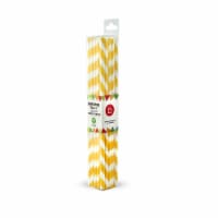 8 in. Paper Straw Coated with Beeswax, Yellow
