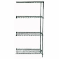 Proform Wire Shelving Add On Unit with 4 Shelves - 18 x 72 x 63 in.