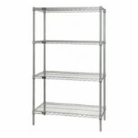 Wire 4 Shelf Starter Kit Stainless - 86 in.