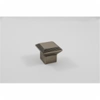 Square Cabinet Knob, Aged Pewter