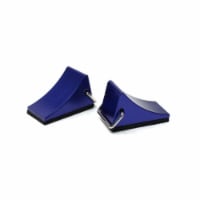 Racers Edge RCE3407B 1 by 10 Scaler Aluminum Wheel Chocks - Blue