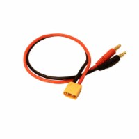 Racers Edge RCE1623 300 mm Wire Charge Adapter with Male XT60 to Male 4 mm bullets