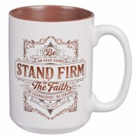 Christian Art Gifts 255564 Ceramic Mug - Stand Firm 1 Cor. 16-13