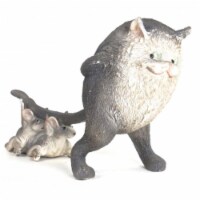 Hi-Line Gift SC008-C Cat With Little Mice Figurine