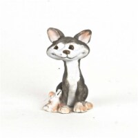 Hi-Line Gift SC014-C Little Jackal With Mouse Figurine