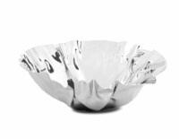 12.5 Round Stainless Steel Wavy Design Serving Bowl