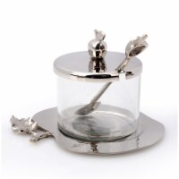 Apple Shaped Honey Jar with Spoon