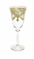 Water Glasses- 24K Gold Artwork, Set of 6