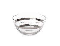 Dessert Bowl With Silver Brick Design