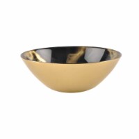 6 D Black and Gold Marbleized Soup Bowl