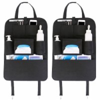 2Pcs Car Backseat Organizer Multi-pocket Car Storage Bag with 7 Pockets For Toys Snacks