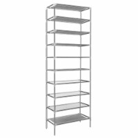 10 Tiers Shoes Rack Shelves 27 Pairs Shoes Storage Organizer Stand Non-Woven Fabric