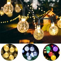 Solar Powered 30 LED String Light Garden Path Yard Decor Lamp Outdoor Waterproof Multicolor