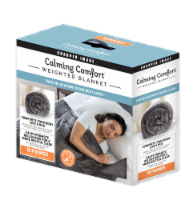 Calming Comfort Weighted Blanket - 10 Pounds- Gray Perspective: Main