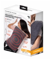 Sharper Image Calming Heat Massaging Weighted Heating Pad