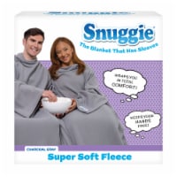 Snuggie Super Soft Fleece Blanket - Charcoal Gray Perspective: Main