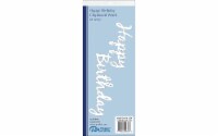 Chip Word Happy Birthday White 2Sets