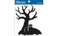 Chip Shape 4pc 7  Tombstone Tree Black