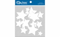Chip Shape 15pc Stars White Astd Sizes