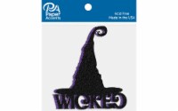 Glitter Shape 4pc Wicked Hat Black & Grape