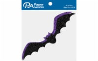 Glitter Shape 8pc Flying Bat Black&Grape