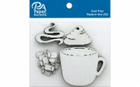 Chip Shape 24pc Cup & Cocoa White