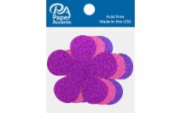 Glitter Shape 8pc Flower Power Rose,Grape,Purple