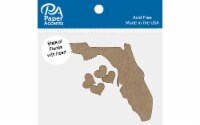 Chip Shape 4pc State of Florida w/ Heart Nat